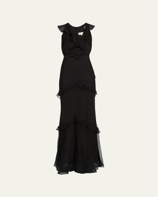 Rita Tiered Ruffle Cocktail Dress